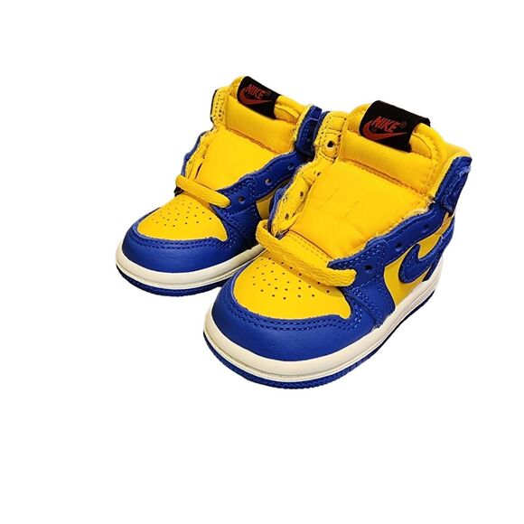 Nike Air Jordan 1 Retro High OG TD Reverse Laney Toddler Size 4C FD2598-700 - Picture 2 of 8